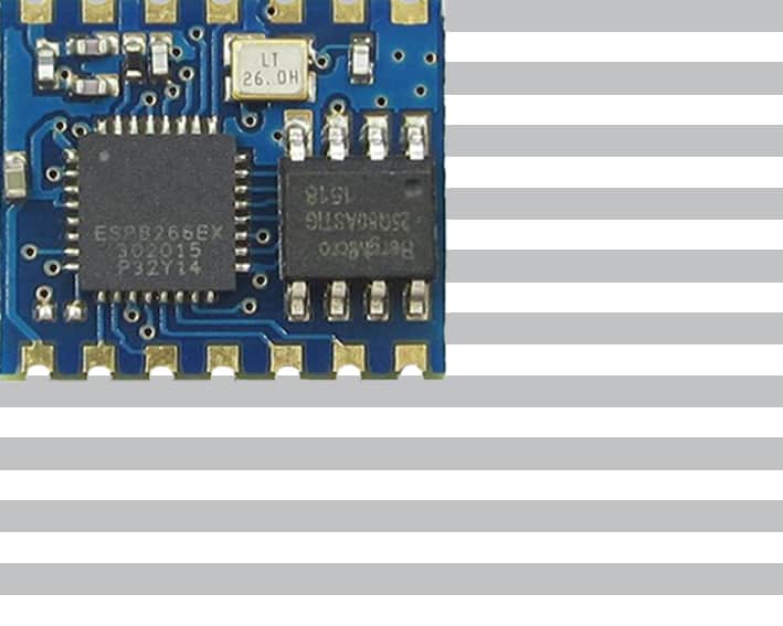 The ESP-04 module with an ESP8266 from Ai-Thinker