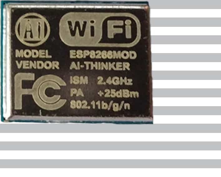 The ESP-06 module with an ESP8266 from Ai-Thinker