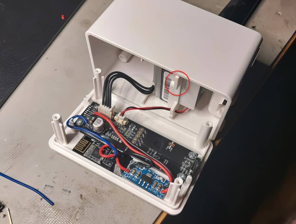 A hacked IKEA VINDRIKTNING running ESPHome on an ESP-01 to deliver data to Home Assistant.