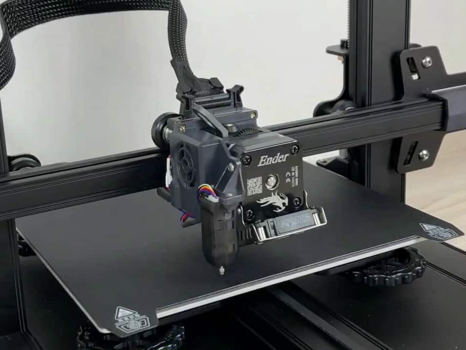 The direct drive extruder and CR Touch on the unannounced Ender 3 S1