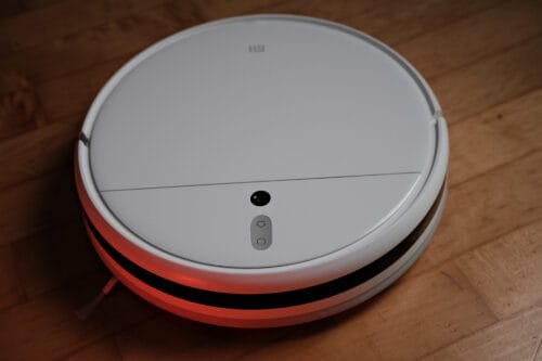 The navigation sensors of the Xiaomi Mi Robot Vacuum Mop 1C: an IR array, bumper (both front), and camera (top).