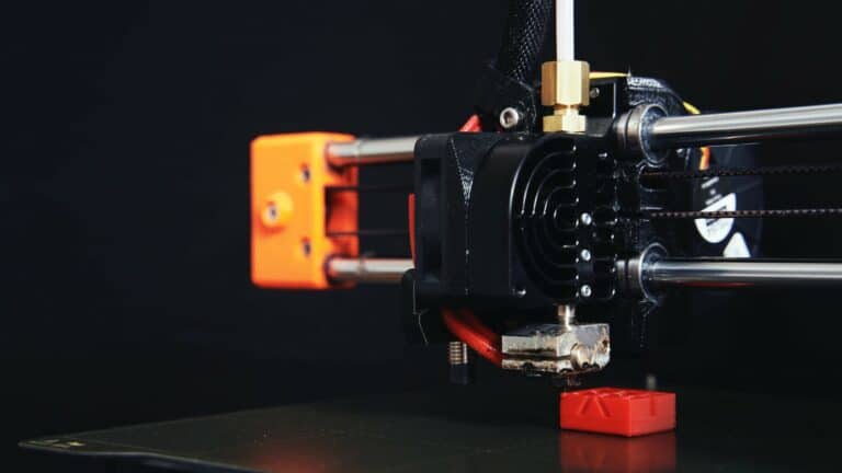 A Prusa Mini 3D printer.