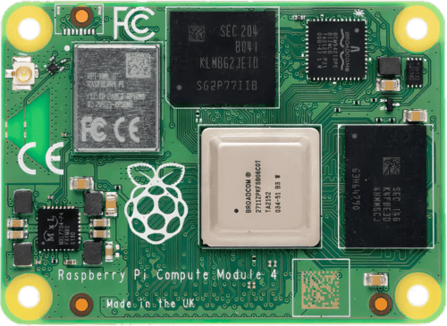 The Raspberry Pi Compute Module 4, a single-board computer.