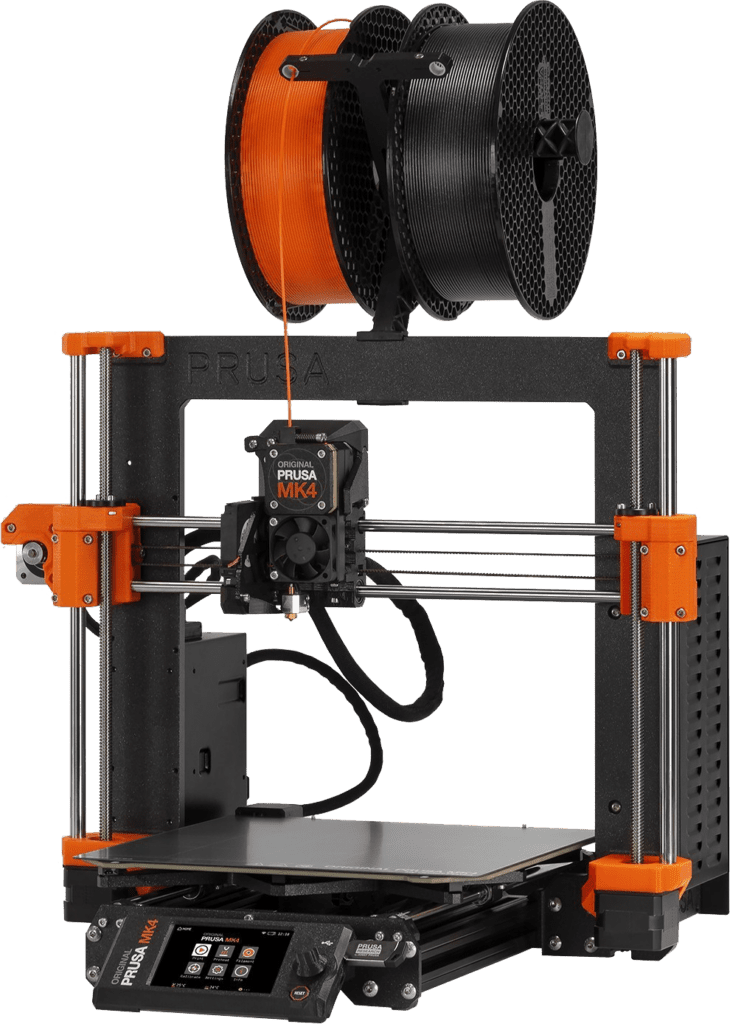 An isolated image of the Prusa Research Original Prusa MK4.