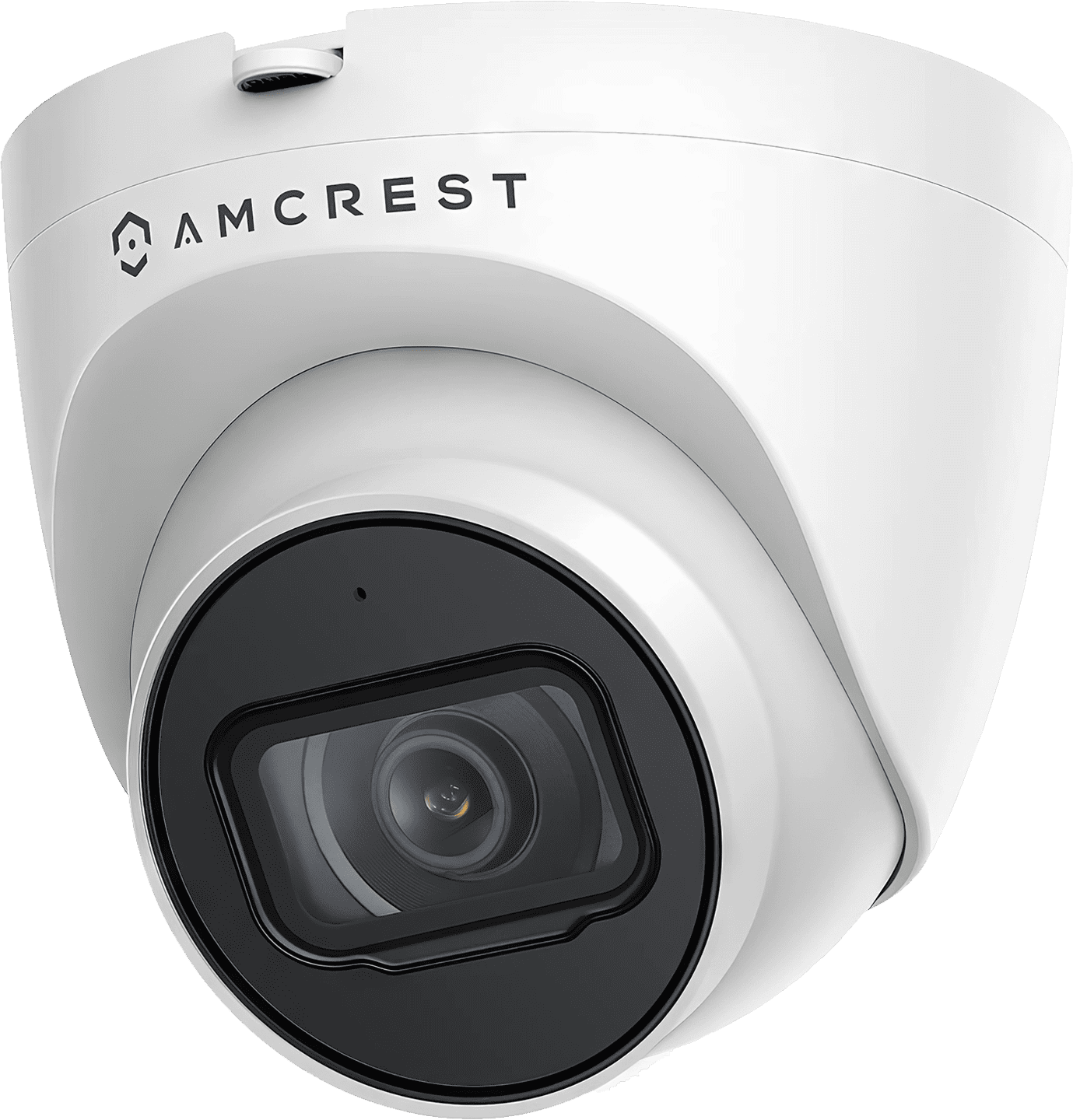 A durable Amcrest 5 MP Turret PoE Camera with a wide viewing angle and exceptional low-light performance, designed for efficient surveillance in various conditions.