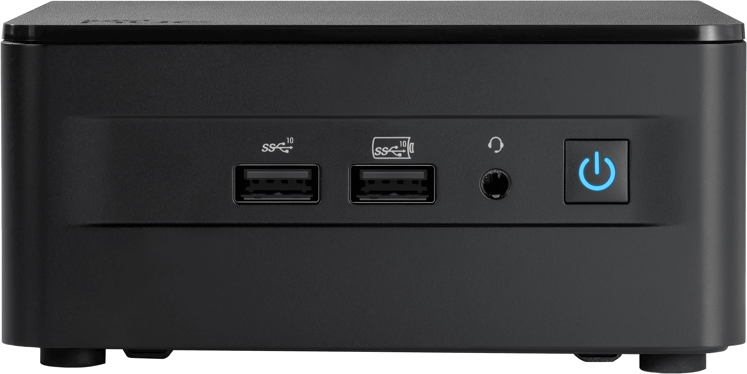 The Intel NUC 13 Pro (NUC13ANHi5) Mini PC, featuring a sleek, compact design, powerful 13th Gen Intel Core processor, and advanced connectivity options for seamless business performance.