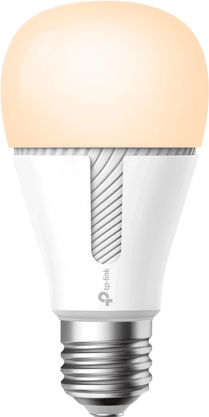 An image of the Kasa Smart Light Bulb, Dimmable KL110, a smart device that can be controlled remotely, offers adjustable brightness, and saves on energy consumption.
