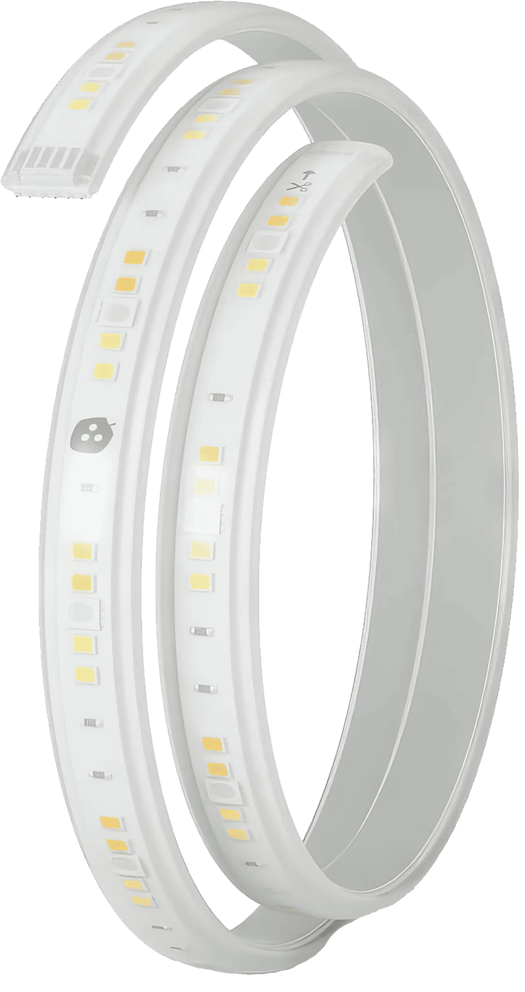 Nanoleaf Essentials Lightstrip Extension, a 1-metre colourful LED strip designed to expand your existing light installation for a customisable and connected lighting experience.