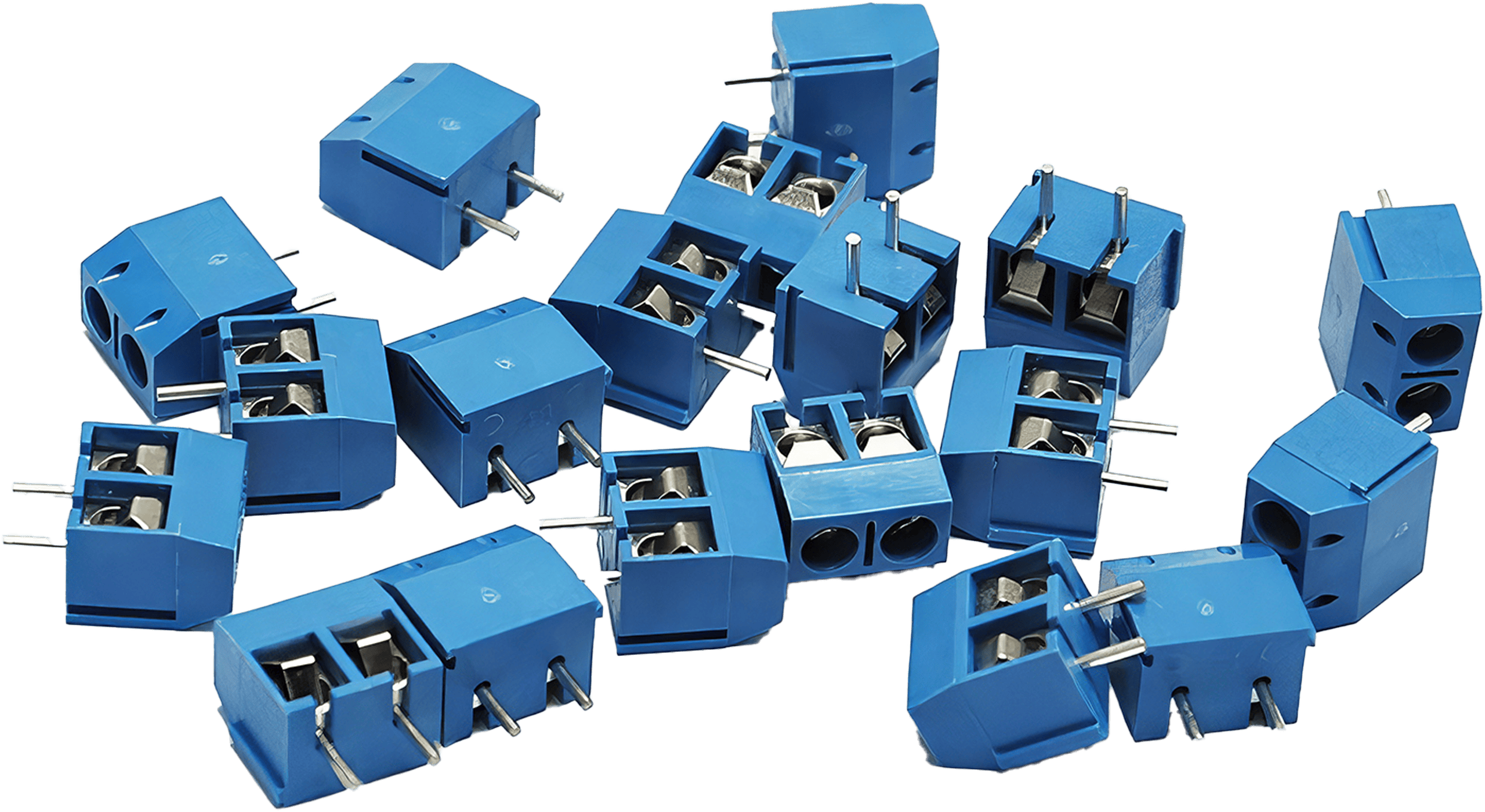 A screw terminal block featuring a series of metal terminals within a sturdy housing, designed for securely connecting electrical wires or components in various applications.