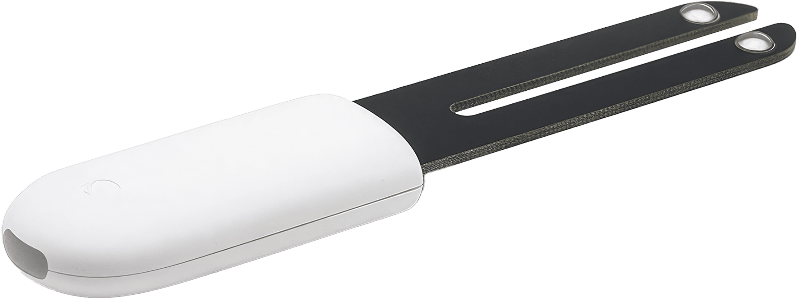 A high-resolution image showing the Xiaomi Mi Flora, a sophisticated plant monitor with multiple sensors and a sleek, modern design.